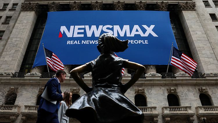 Seit Montag wird die Newsmax-Aktie an der New Yorker Börse gehandelt. 