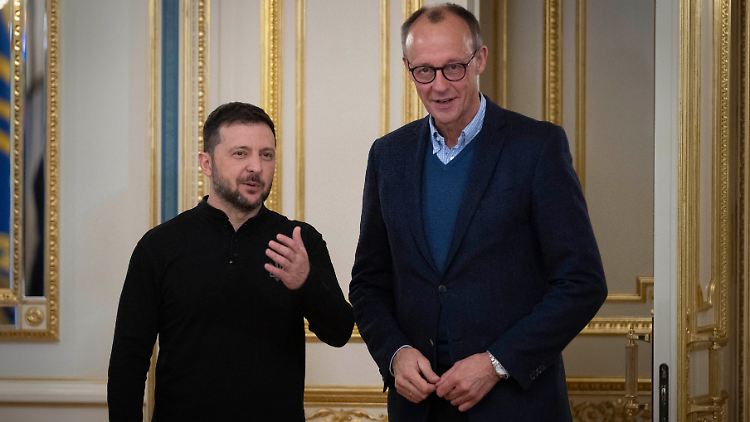 Merz besuchte Kiew im vergangenen Dezember.