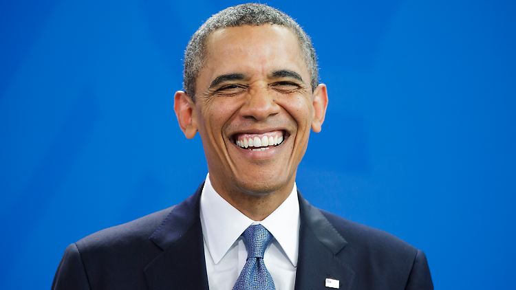 Hat sich auf einem privaten Schnappschuss dazwischengemogelt: Barack Obama.