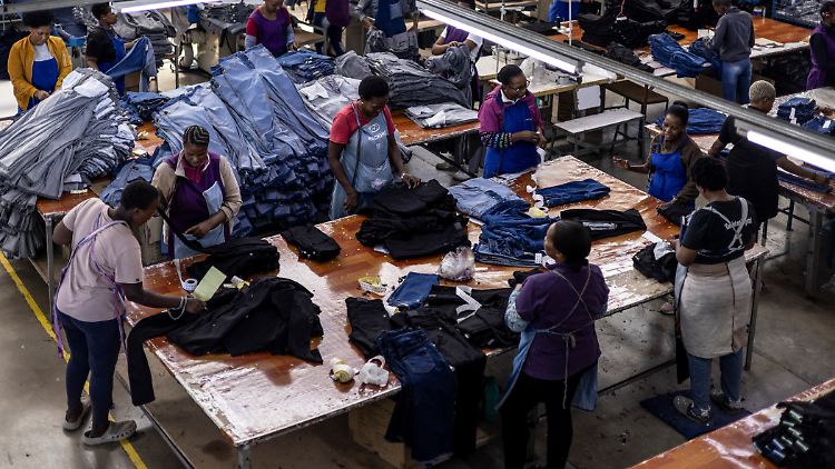 Lesotho profitiert speziell vom Export von Produkten aus der Textilwirtschaft.