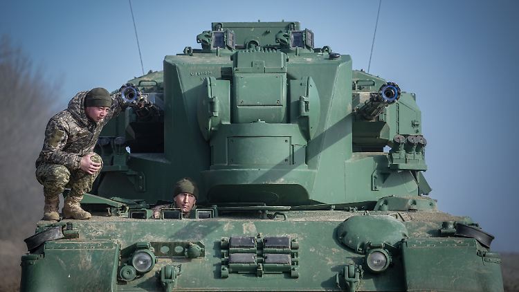 Gepard-Flugabwehrpanzer in der Ukraine. Drei zusätzliche Exemplare und Munition hat Kiew in diesem Jahr erhalten.