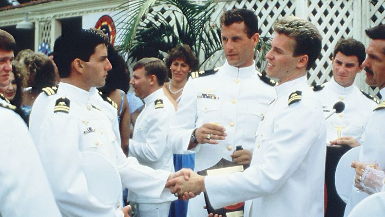 Eine Szene aus dem ikonischen Film, der sie verband: "Top Gun".