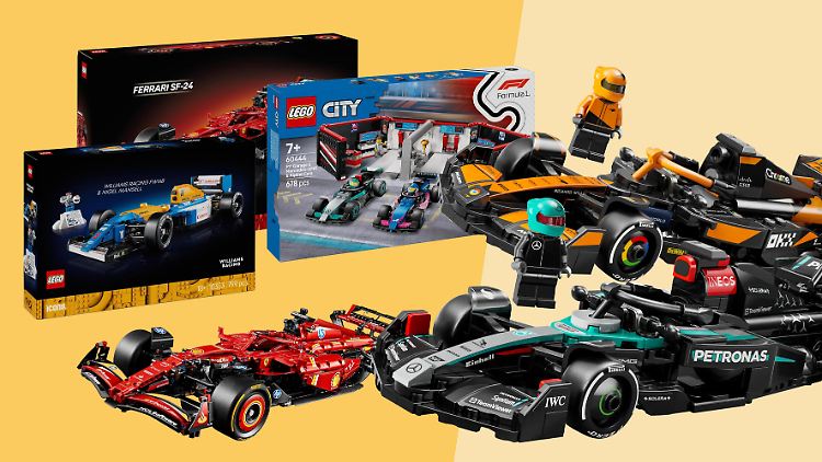 Von City bis Technic: Lego hat derzeit viele Sets mit F1-Lizenz im Angebot.  