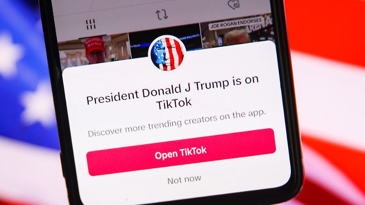 Tiktok war Trump schon in seiner ersten Präsidentschaft ein Dorn im Auge.