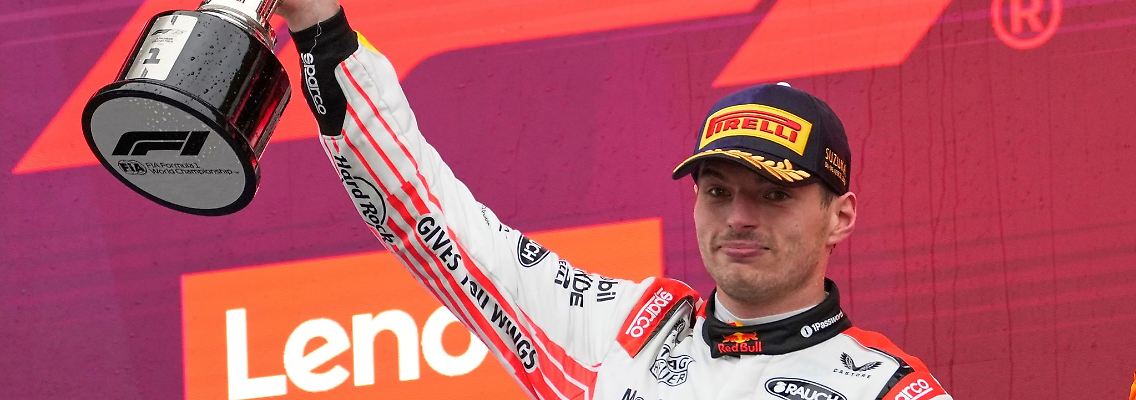 Max Verstappen fährt in Suzuka ein überragendes Rennen.