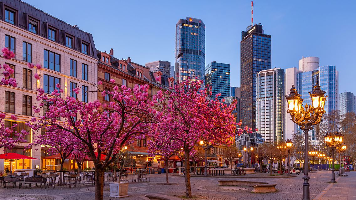 Die schönen Seiten des Frühlings kommen so langsam wieder zum Vorschein wie in Frankfurt am Main.