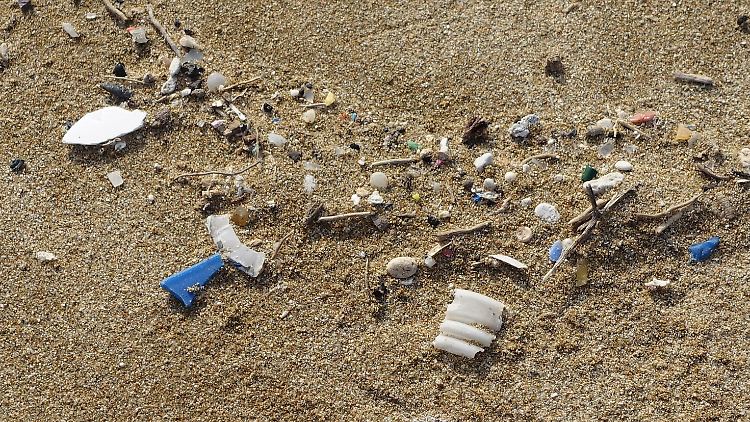 Plastik am Strand und im Meer - hier wird es zu Mikroplastik zersetzt und gelangt dann in den menschlichen Körper.
