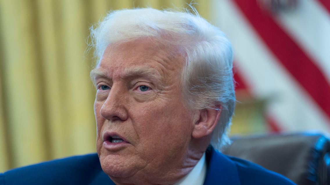 Macht sich Sorgen um seine Haarpracht: Donald Trump.