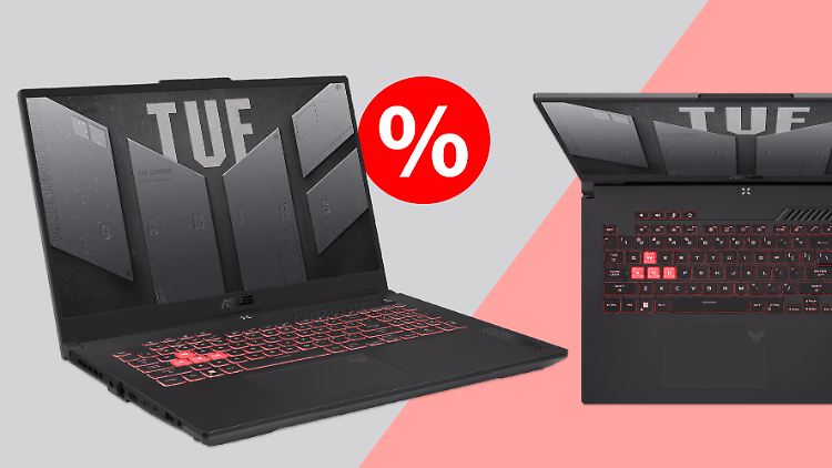 Das Gaming-Notebook TUF Gaming A17 von Asus gibt es gerade zum Bestpreis für unter 1.000 Euro.