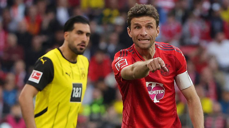 Thomas Müller war schon gegen den BVB der Bayern-Kapitän.