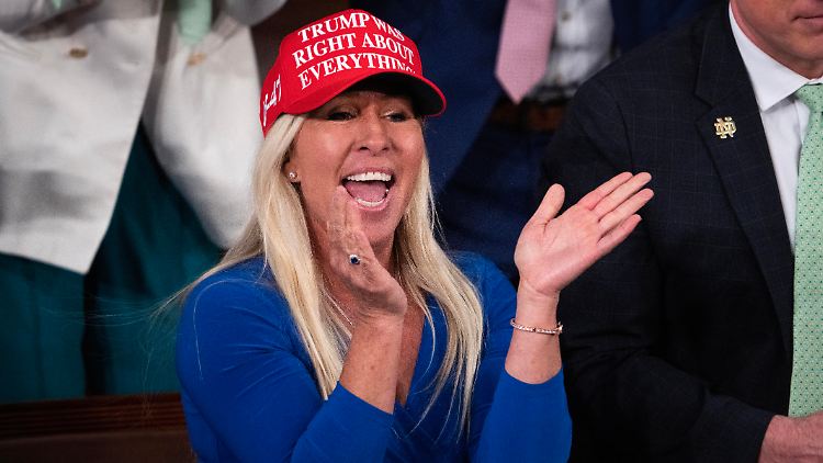 Nach Donald Trumps Zoll-Kehrtwende rauschten die Aktienkurse nach oben. Marjorie Taylor Greene profitierte.