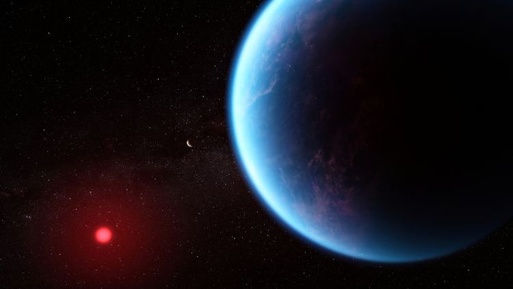 K2-18b ist 124 Lichtjahre von der Erde entfernt.