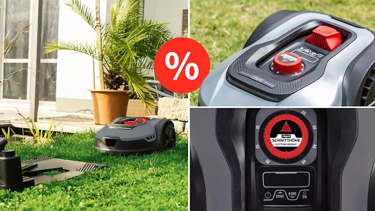 Den Rasenmähroboter RLM500W von Scheppach gibt es derzeit besonders preiswert.