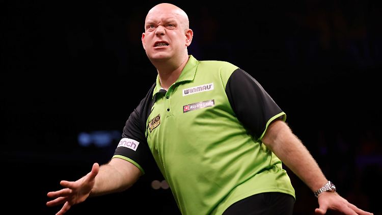 Kann derzeit nicht zufrieden sein: Der dreifache Darts-Weltmeister Michael van Gerwen