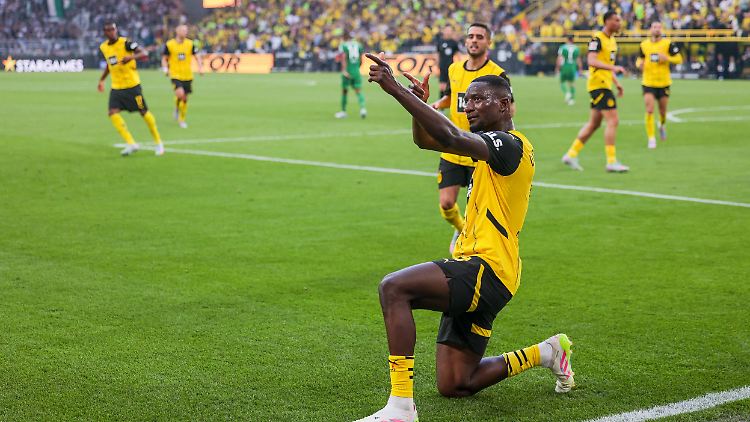 Serhou Guirassy erzielte für Borussia Dortmund den Ausgleich gegen Gladbach.
