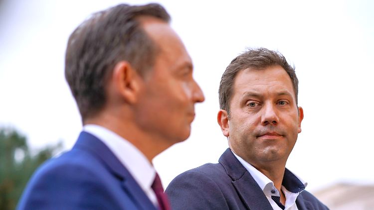 Klingbeil (r.) würde gern mit Wissing zusammenarbeiten.