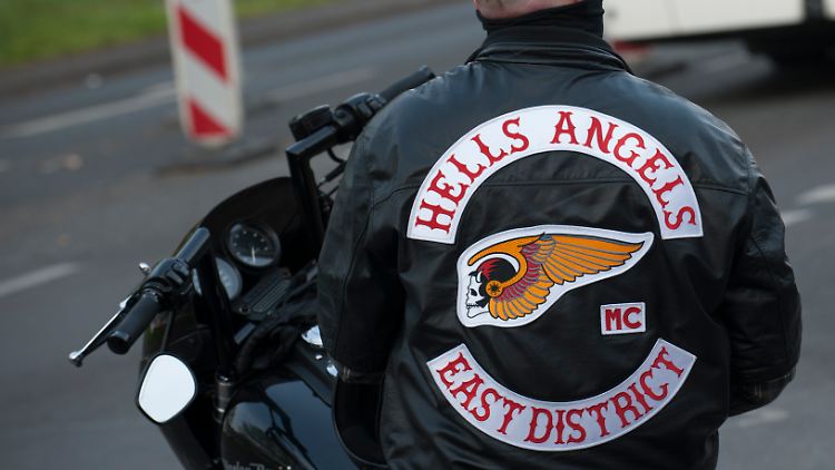 Ein Rocker der Hells Angels 2014 in Berlin.
