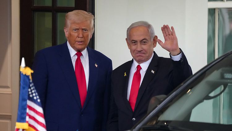 Israels Premier Netanjahu Anfang April zu Besuch bei Trump. 