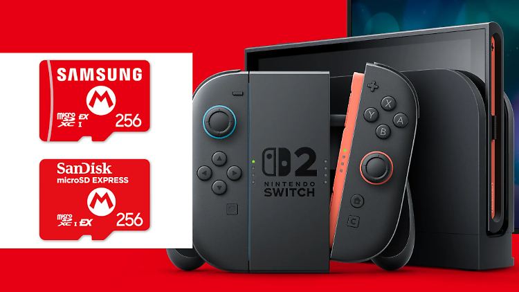 Der Speicher der neuen Nintendo Switch 2 lässt sich nur noch mit speziellen Speicherkarten erweitern.