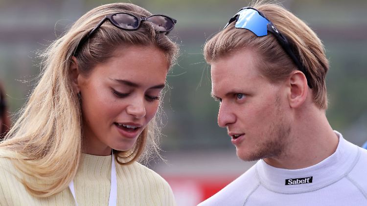 Haben sie sich noch was zu sagen? Mick Schumacher und Laila Hasanovic.