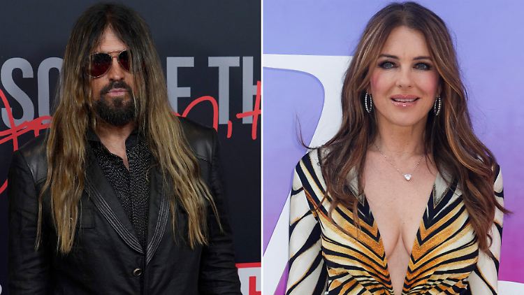 Irgendwie ein doch eher ungleiches Paar: Billy Ray Cyrus und Liz Hurley.