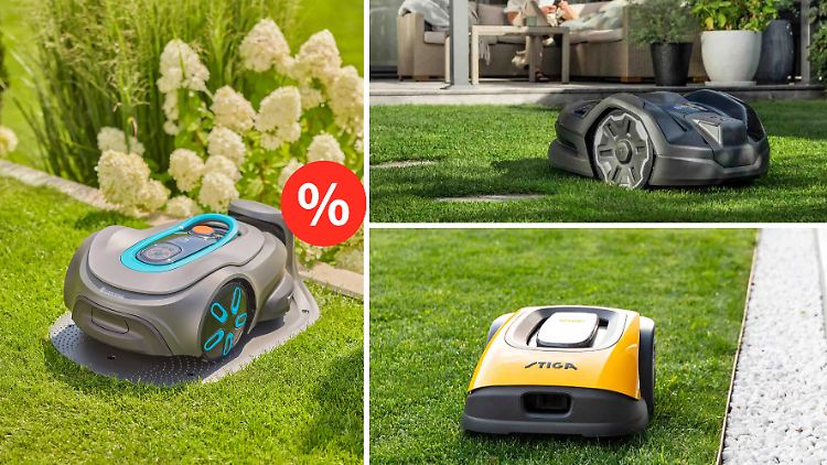 Unter den vielen Tink-Angeboten für smarte Garten-Gadgets sind auch drei Mähroboter-Highlights.