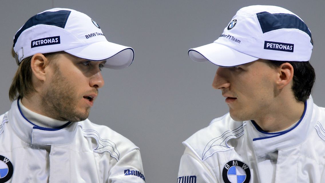 Bei BMW fuhren Nick Heidfeld (l.) und Robert Kubica einst gemeinsam. Nun für Heidfeld für Kubica.