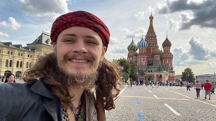 Michael Gloss auf dem Roten Platz in Moskau. 