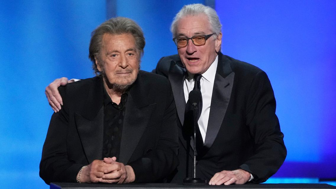 Zu den Laudatoren zählen auch die Hollywood-Legenden Al Pacino und Robert De Niro (rechts).