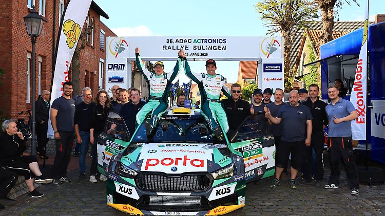 Marijan Griebel und Co-Pilotin Ella Kremer haben die 36. ADAC Actronics Rallye Sulingen klar für sich entschieden.
