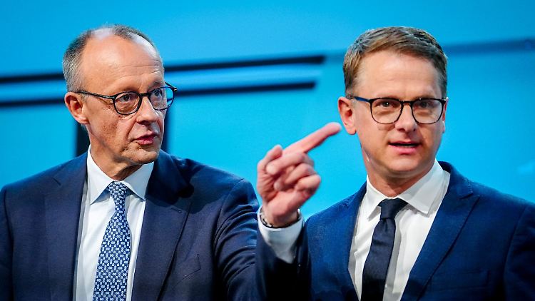 Merz habe weiterhin seinen Rückhalt, so Linnemann. Die Rückmeldung der letzten Tage sei sehr gut gewesen.