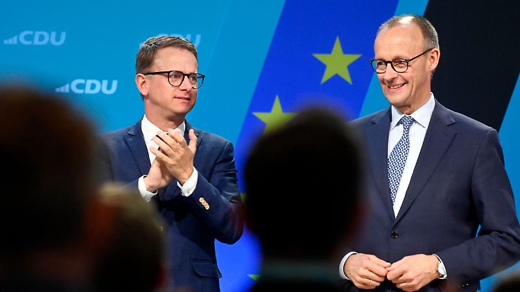 Der Zustimmung des Parteitags konnten sich Linnemann und Merz sicher sein - allerdings gab es auch kritische Töne. Nicht zuletzt von ihnen selbst.