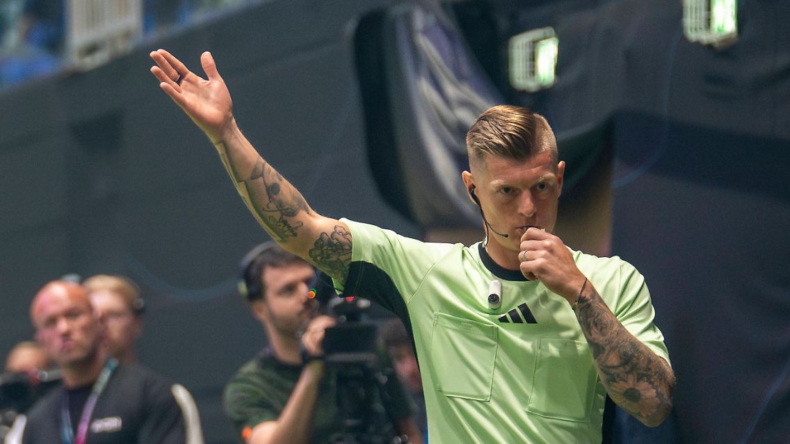 Toni Kroos pfiff bei der Icon League.