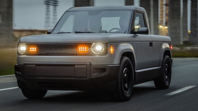 Der Lack bleibt ab: Slate Auto aus den USA hat einen Elektro-Pick-up vorgestellt, der für Kunden dort für unter 20.000 Dollar zu haben sein soll.