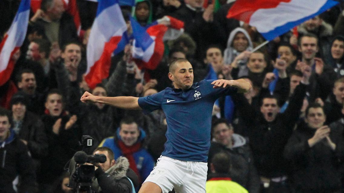 Karim Benzema erzielte das einzige Tor im Stade de France. Er ist Franzose.