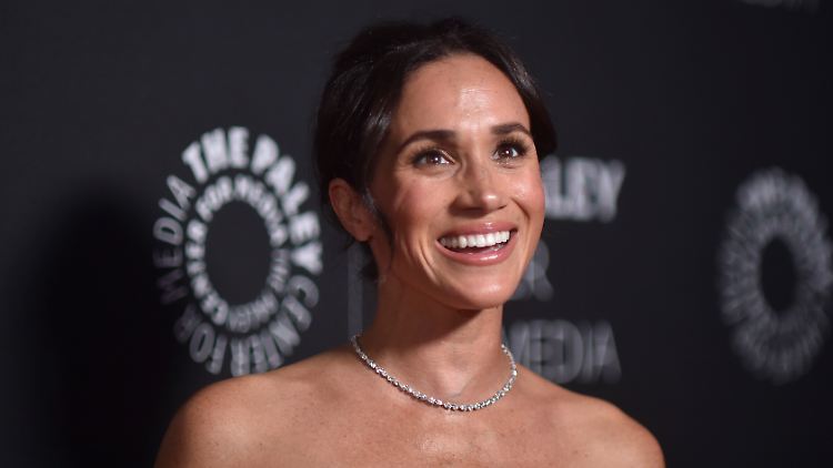 Normalerweise kommt auch sie nicht ohne Schminke aus: Herzogin Meghan.