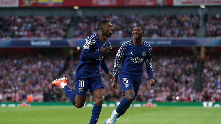 Ousmane Dembélé schockte den FC Arsenal früh.