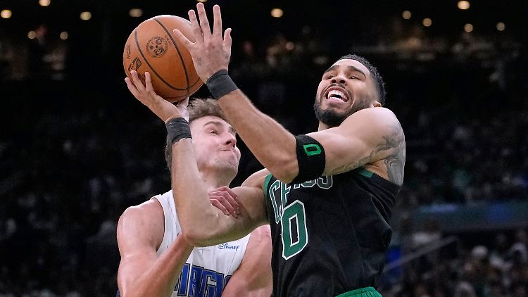 Die Boston Celtics um Starspieler Jayson Tatum waren von Franz Wagner und den Magic nicht zu stoppen.