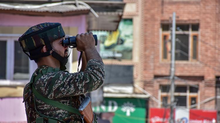 Indische Paramilitärs in Kaschmir: Die Spannungen steigen. 