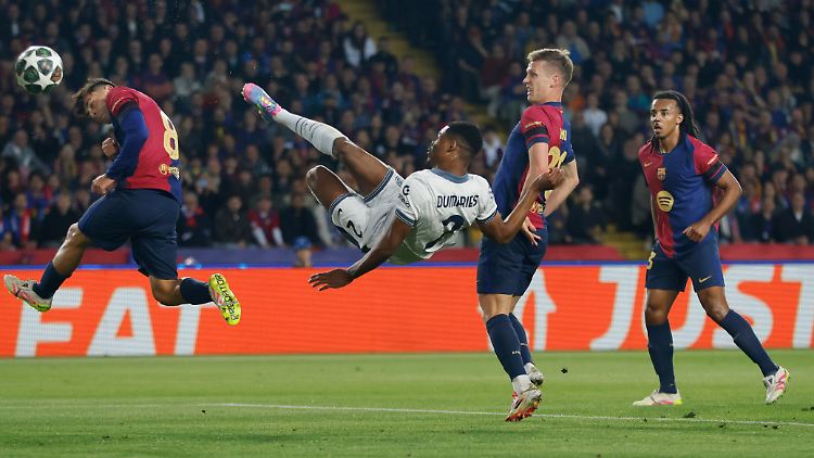 Dumfries trifft zum 2:0 für Inter.