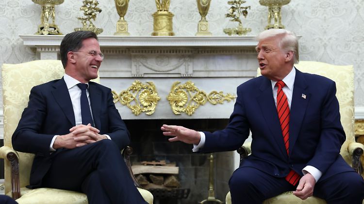 Rutte und Trump nähern sich an.
