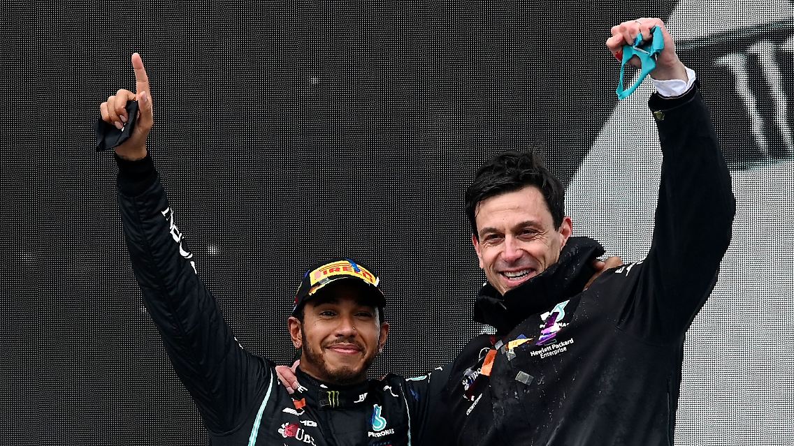 When they were fab: Hamilton und Wolff als Mercedes-Seriensieger.