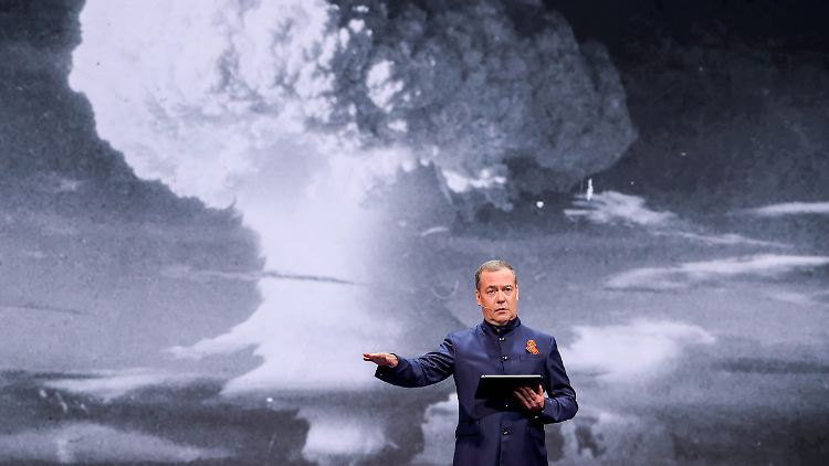 Russlands Ex-Präsident Medwedew ist seit Beginn des Großangriffs auf die Ukraine 2022 als Hardliner bekannt.