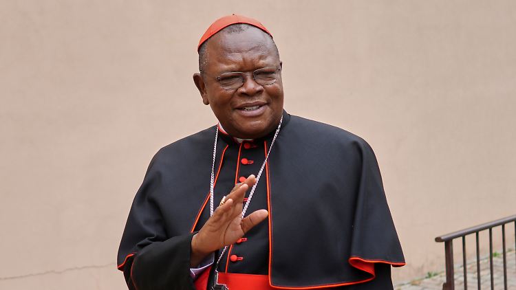 Kardinal Fridolin Ambongo vor einer Messe in Rom.