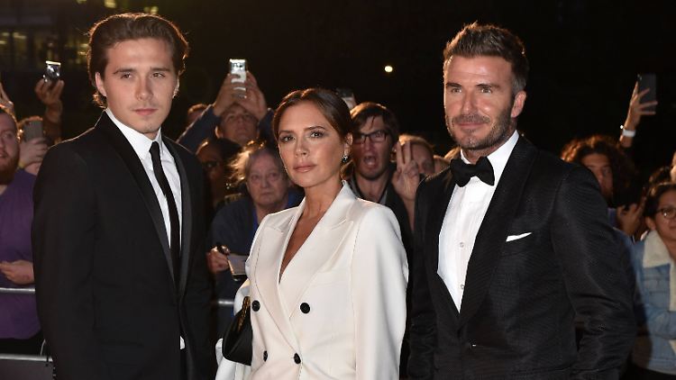 Haben derzeit ein angespanntes Verhältnis zueinander: Brooklyn und seine Eltern Victoria und David Beckham.