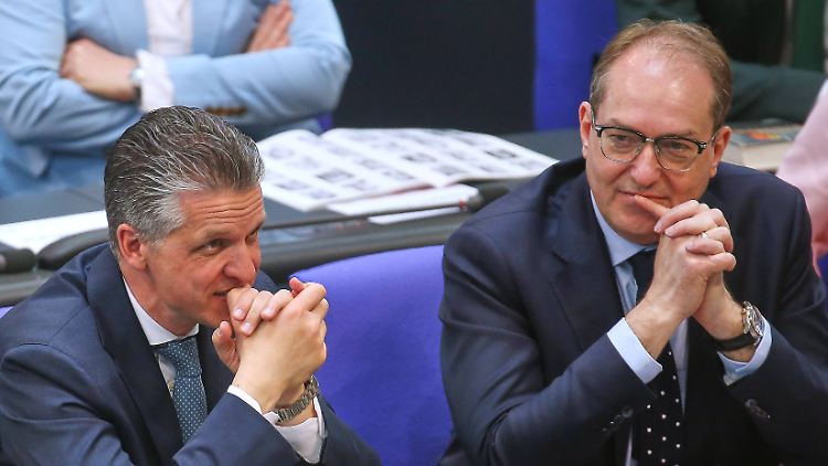 Thorsten Frei war bislang Geschäftsführer der Unionsfraktion, Alexander Dobrindt Chef der CSU-Landesgruppe.
