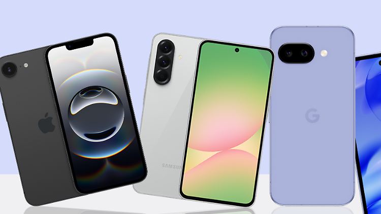 Die Mittelklasse im Vergleich: Apple iPhone 16e, Samsung Galaxy A56 und Google Pixel 9a