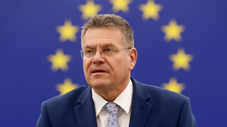 Die neuen US-Zölle von Präsident Donald Trump würden derzeit 70 Prozent der europäischen Exporte in die USA betreffen, sagte Sefcovic.