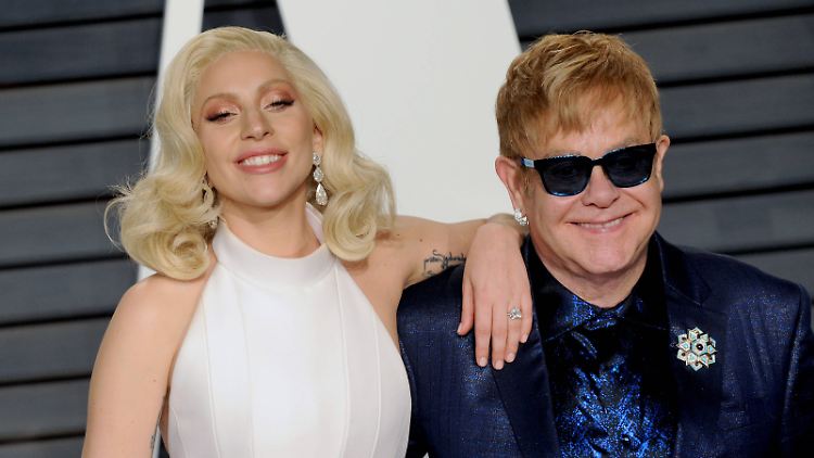 Ist vielleicht sogar ein Duett geplant? Lady Gaga und Elton John sind befreundet.
