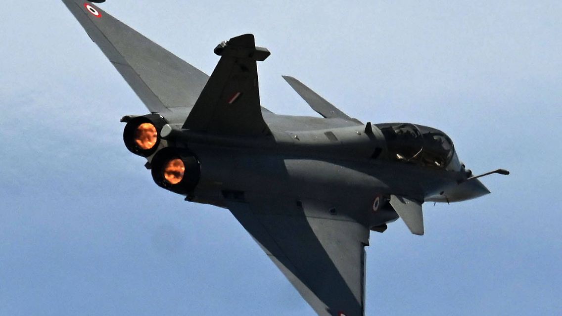 Ein französischer Rafale-Jet von Indiens Luftwaffe.